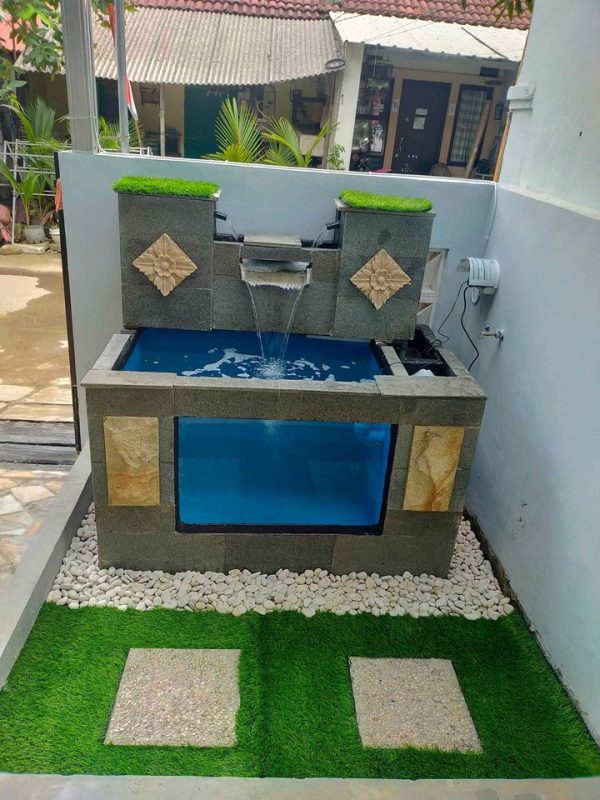 Kolam ikan Air Mancur Minimalis Portable